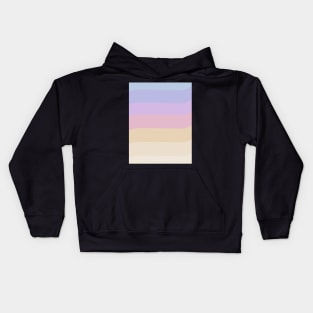 Colors of the sunrise, striped pattern Kids Hoodie